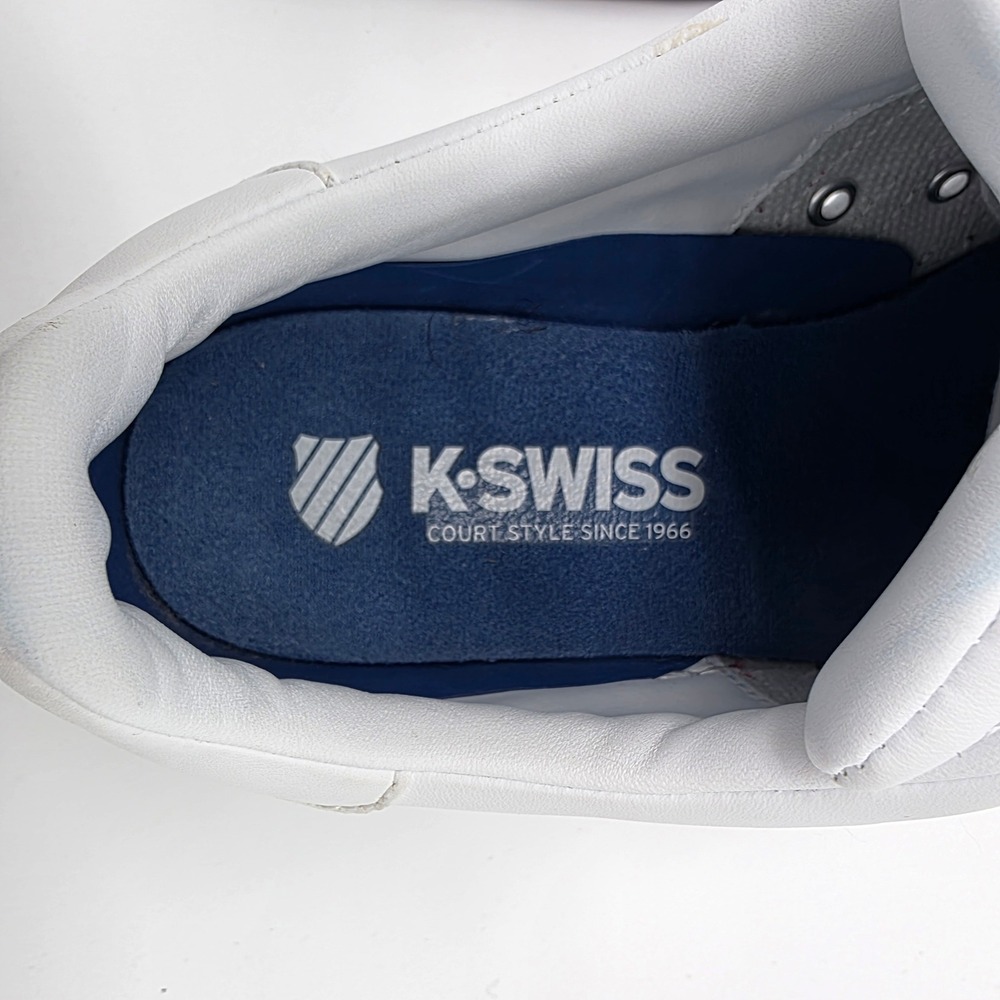 K Swiss Classic 88 White Red Blue, 03343130, Low Cut, Leather Mens Shoes Size 10 - Picture 10 of 10